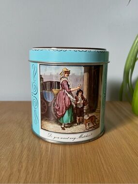 Vintage Do You Have Any Matches Lithograph Art Tin HBS Huntley Boorne & Stevens